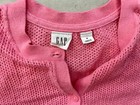 Gap Kids Medium (8) Lightweight Pink Long Sleeve Layering Button Front Top — photo 2