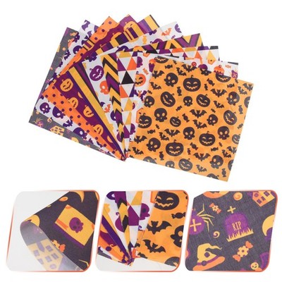  10 Sheets Halloween-stoff Halloween-dekorationen Handwerk Halloween-Accessoires