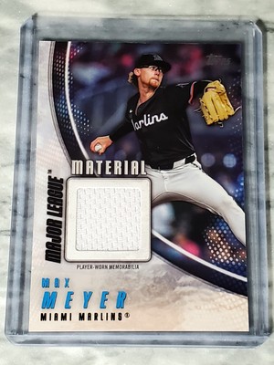 Max Meyer 2025 Topps Series 1 Major League Material Card #MLM-MME Marlins