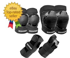 Knee Pads Elbow Pads Wrist Guards Set for Inline Skating, Skateboarding, Roll...