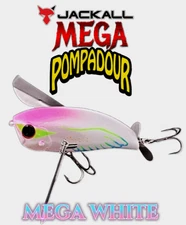 Hard-to-Find Jackall Mega Pompadour (120mm) MEGA WHITE