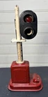 Vintage Toy train Railroad Crossing Signal Sign Stop Japan
