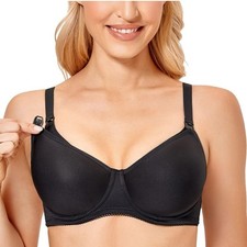 Gratlin Underwire Nursing Bra Support Lightly Padded Breastfeeding Bra 32F new