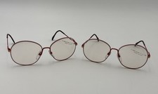 Vintage Neostyle College 25 / 363 Red White Germany Eyeglasses 2 Piece Lot