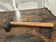 Vintage WOODING'S VERONA Hickory Handle 2 lb Hammer Made In The U.S.A. 15"