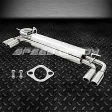 QUAD 2" MUFFLER TIP CATBACK EXHAUST SYSTEM FOR 85-89 MR2/MR-2 W10 AW10 4A-GE