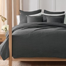 Levtex Home Cross Reversible Twin Xl/Twin Quilt Set 68X86In And 1 Pillow -