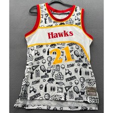 Mitchell & Ness Atlanta Hawks Dominique Wilkins 21 Doodle Swingman Jersey 2X