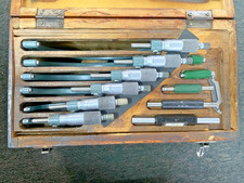 Mitutoyo Outside Micrometer Set 0-6" - Precision Measuring Tools w Standards