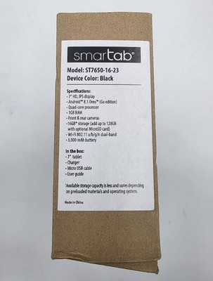 Smartab ST7650-16- 23 16GB, Wi-Fi Bluetooth, 7 in- Black