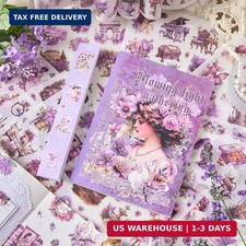Journaling Sticker Book, 450 Pre-Cut Vintage Scrapbook Stickers, Junk Journal S