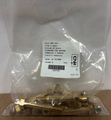 New Holland 5/16''-18 x 2'' Shear Bolt w/ Lock Nut Part Number OEM 633169 10-Pack