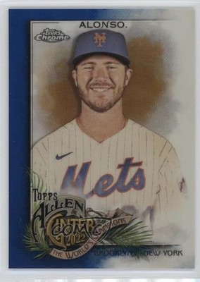 2022 Topps Allen & Ginter Chrome Blue Refractor 30/150 Pete Alonso #29 jc3