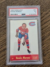 1955-56 PARKHURST HOWIE MORENZ #57 PSA 5 EX MONTREAL CANADIENS