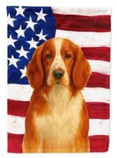 Caroline's Treasures Welsh Springer Spaniel American House Flag WDK6427CHF
