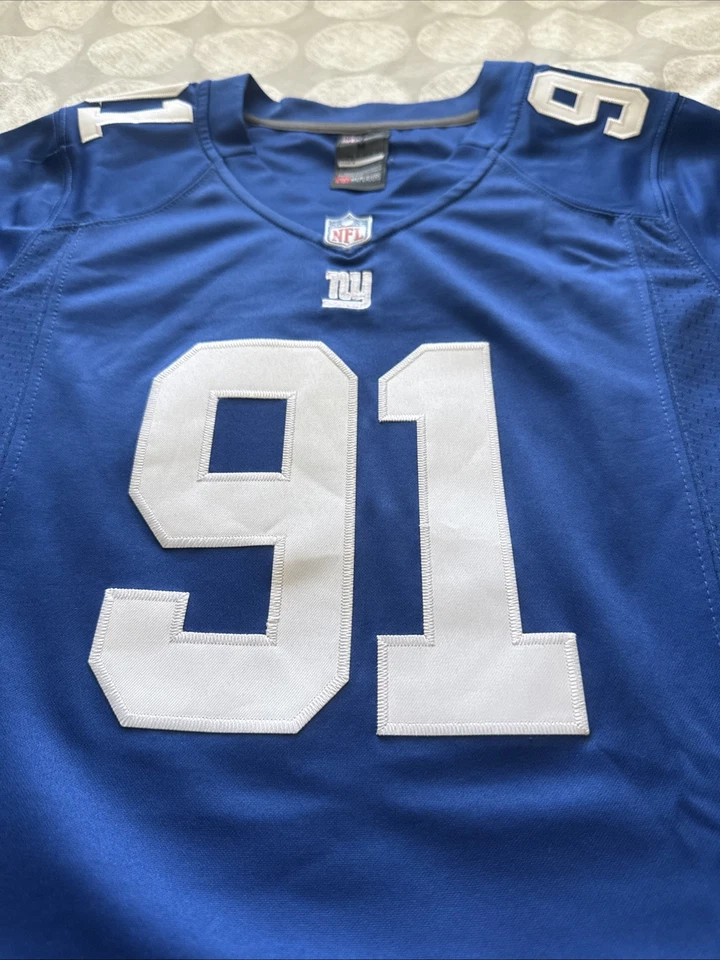 Camiseta Nike On Field New York Giants NFL Fútbol Justin Tuck #91 Talla M Foto 3 de 4