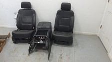 2014-2019 Gm 1500 Pair Of Front Bucket Seats Black Leather Wpwr No Console 2014-2019 Gm 1500 Pair Of Front Bucket Seats Black Leather Wpwr No Console