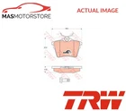 BRAKE PADS SET BRAKING PAD REAR TRW GDB1596 FOR PEUGEOT 407,407 SW,607