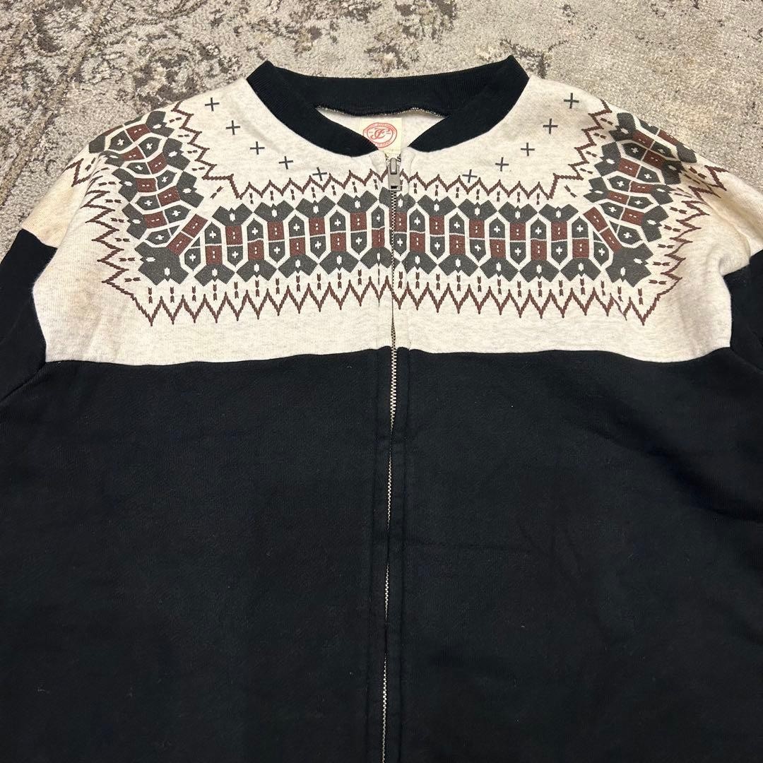 Full Count Snow Pattern Sweat FULLCOUNT ZIP Nordi… - image 3