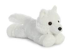 Aurora 8" White Wolf 31739 Plush Stuffed Animal Toy