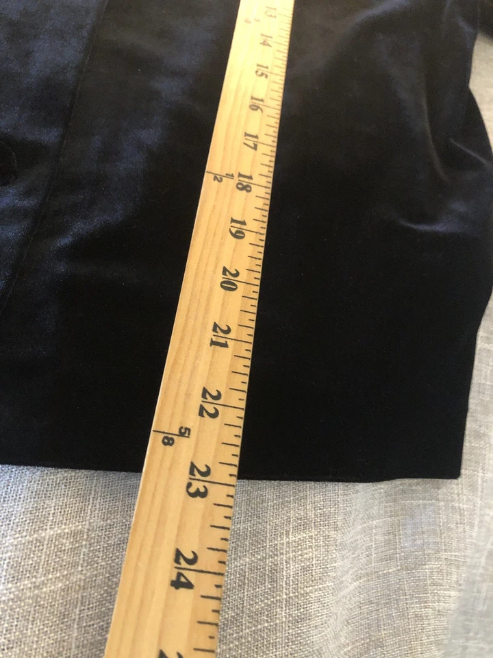 Blazer Talbots Mujer 12 Negro Sedoso Terciopelo Forrado Fiesta Oficina Carrera Chaqueta Foto 4 de 4