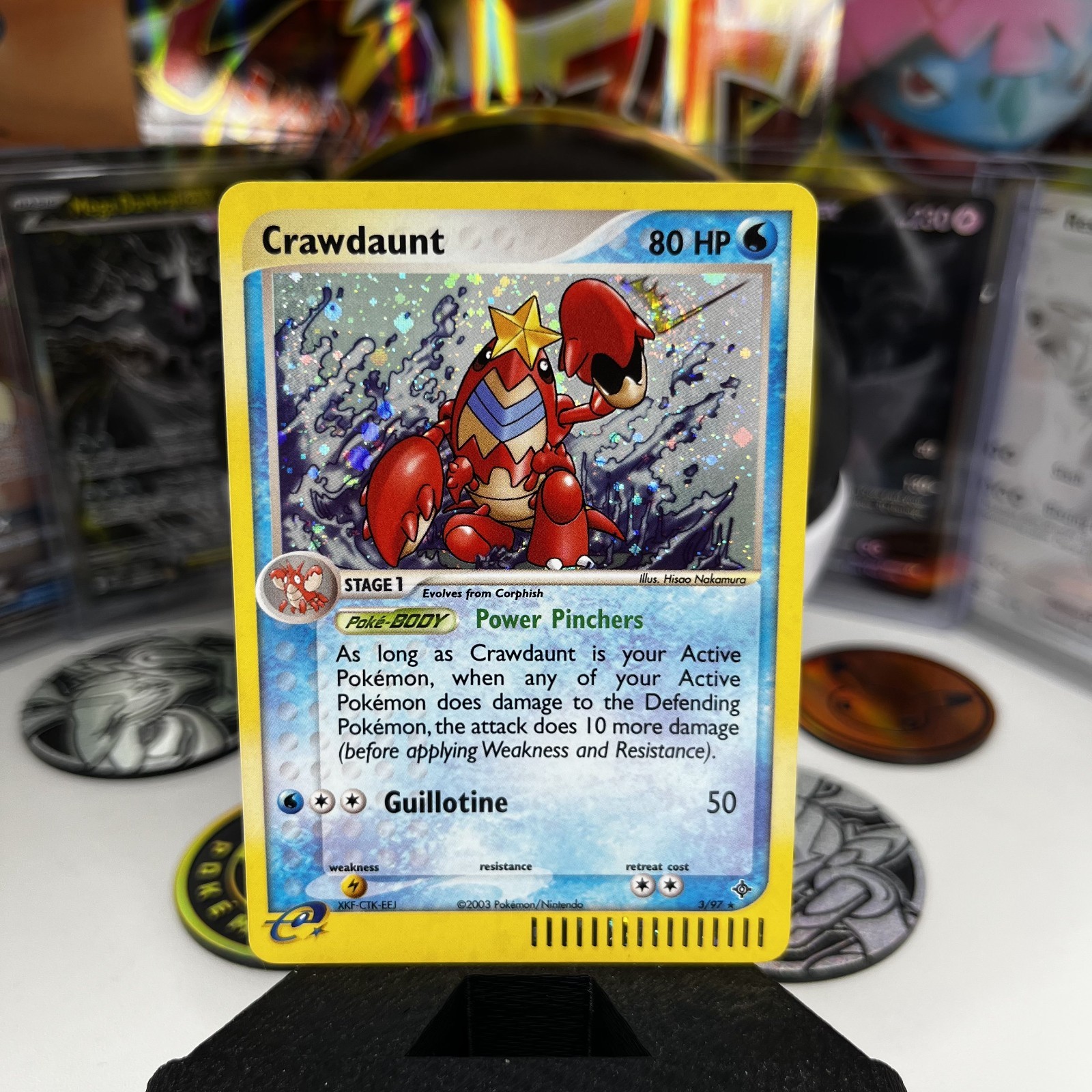Crawdaunt 3/97 EX Dragon Holo *Swirl* LP+/NM-