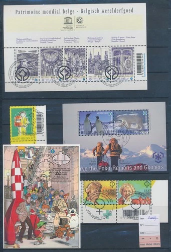 XE62351 Belgium 2009 FDC/souvenir cancels fine lot used