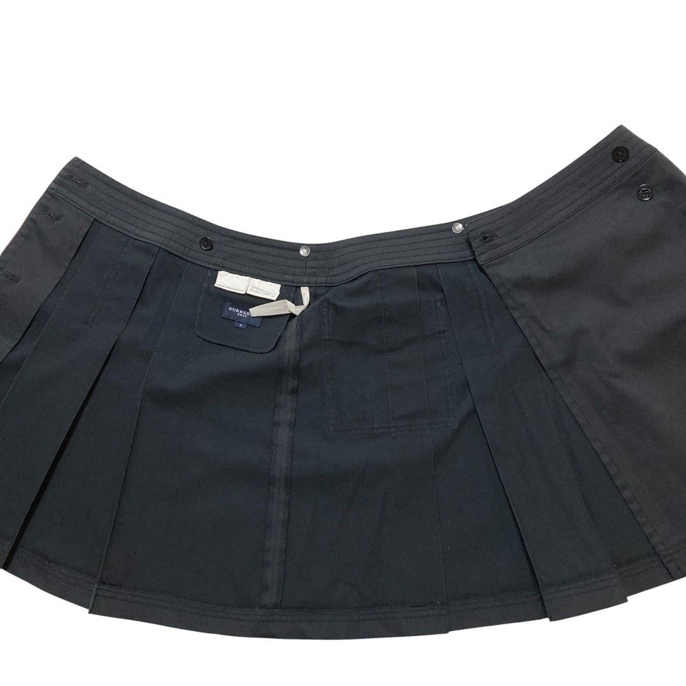 BURBERRY GOLF Stretch Wrap Mini Skirt, Size 9, Black Women USED thumbnail 3