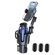 Car Cup Holder Phone Mount, 2 in 1 Cup Holder Cell Phone Holder with Expander 