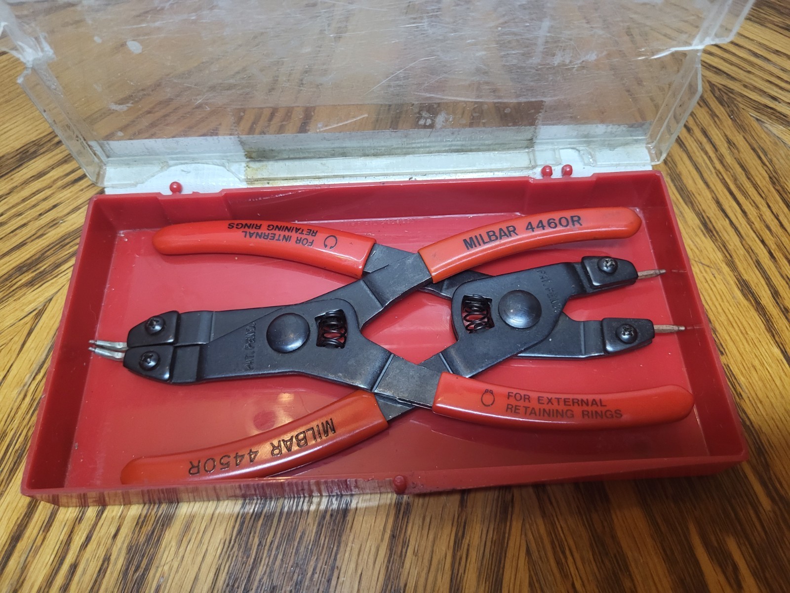 Milbar 4450R 4460R Internal External Snap Ring Retaining Pliers