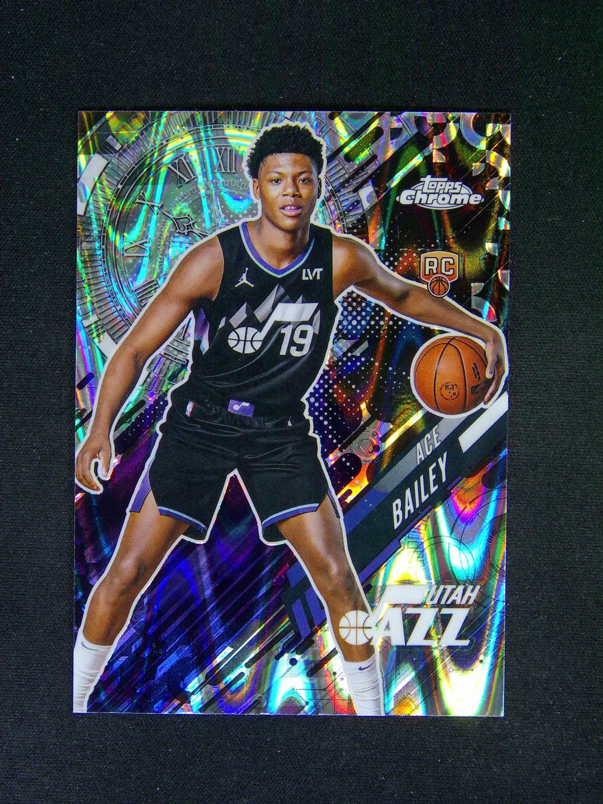 2025-26 Topps Chrome Ace Bailey #20 RC Rookie Go Time Raywave Refractor