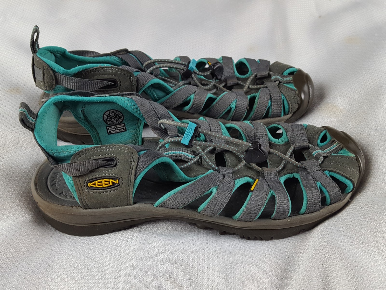 Keen Newport sandali donna 8 5 acqua escursionismo pista punta chiusa impermeabili blu