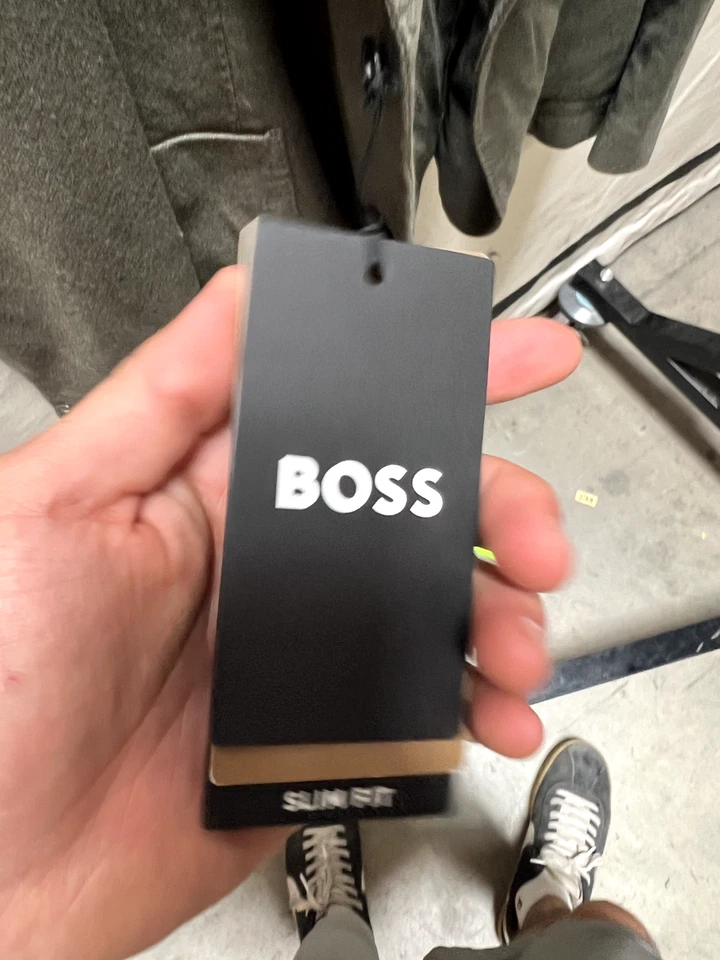 Chaqueta BOSS Hugo Boss C-Hanry-D-224F Slim Fit Mezcla Lana, Talla 46R, Nueva Con Etiqueta Foto 3 de 4