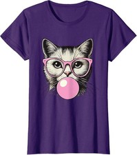 Cute Cat Funny Cat Lovers Funny Kitten Ladies' Crewneck T-Shirt