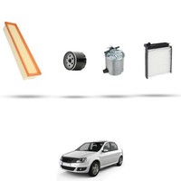 Hoffcar Wartungsset - 4 Filter FüR Dacia Logan 1.5 Dci 50KW Ab 2005