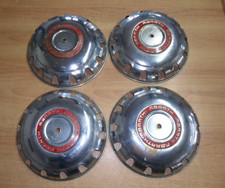 4x serie coppe ruota cromata Fiat 500 Abarth d'epoca