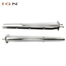 2 1/2" Bolt Semi Truck Tapered 30" Stainless Steel Straight Mud Flap Hanger