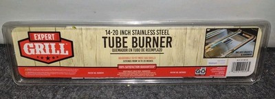 Expert Grill Replacement Tube Burner Fits Most Gas Grill Stainless Steel 14 -20 
