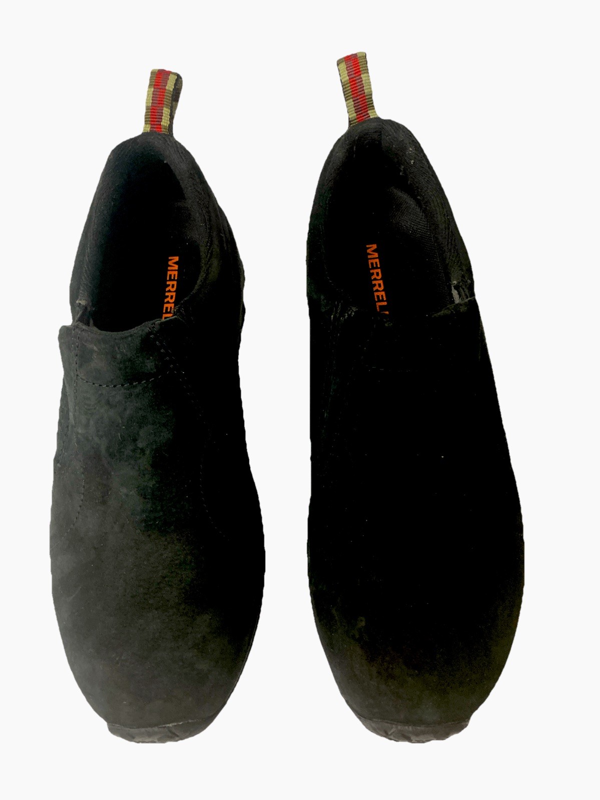 Scarpe slip on Merrell Jungle J60825 Moc da uomo taglia 10 5 nere scamosciate sport outdoor