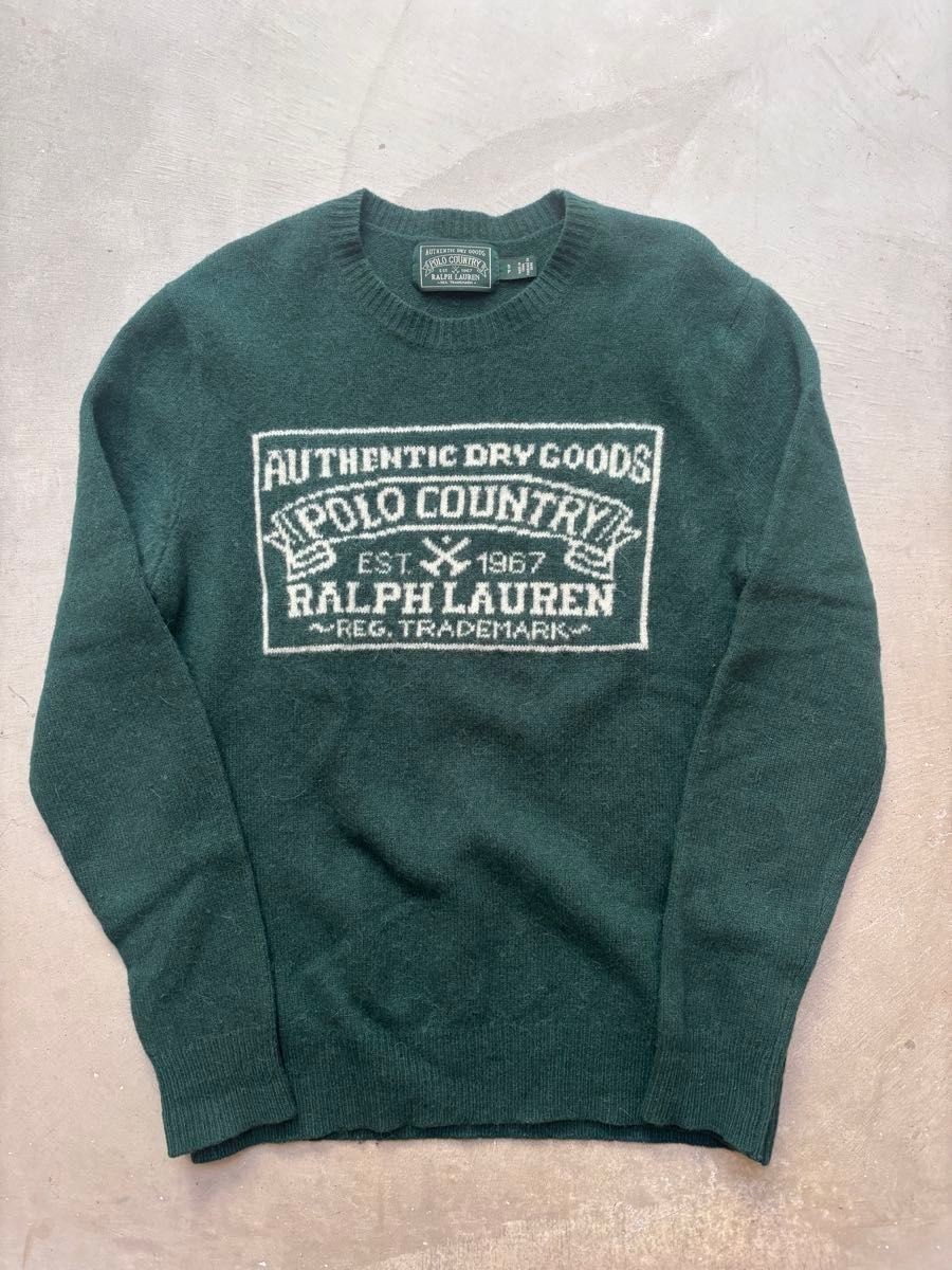 Polo Country Polo Ralph Lauren Knit Sweater Size S Vintage Rare Used Good FS JP