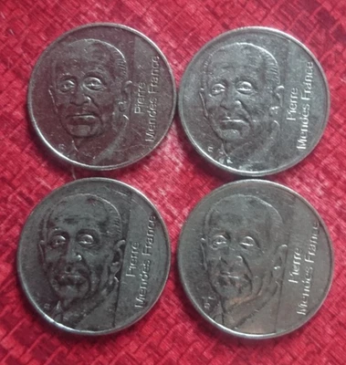 4 PIECES DE 5 FRANCS 1992/ PIERRE MENDES FRANCE - Photo 1/4