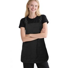 XJSLDYN Aprons for Women with Pockets Adjustable Double-Sided Kitchen Chef