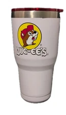Buc-ees  White 20 Oz Yukon Outfitters Stainless Steel Tumbler