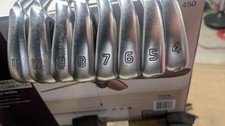 Used Ping G410 Black Dot Iron Set 4-UW (8 pcs) Set AWT2.0 Regular Flex Steel