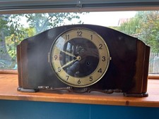 Antike mechanische Kaminuhr „Hauther“ – Buffetuhr mit Gong & Pendel