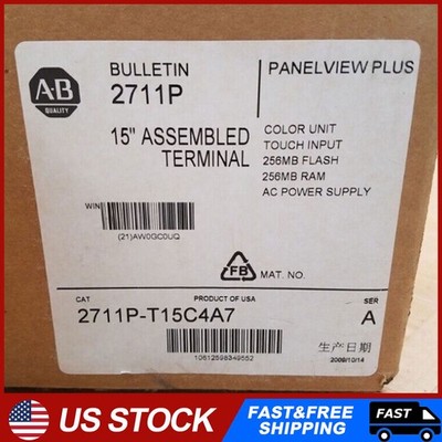 2711P-T15C4A7 Series A NEW AB PanelView Plus, 15'' Assembled Terminal