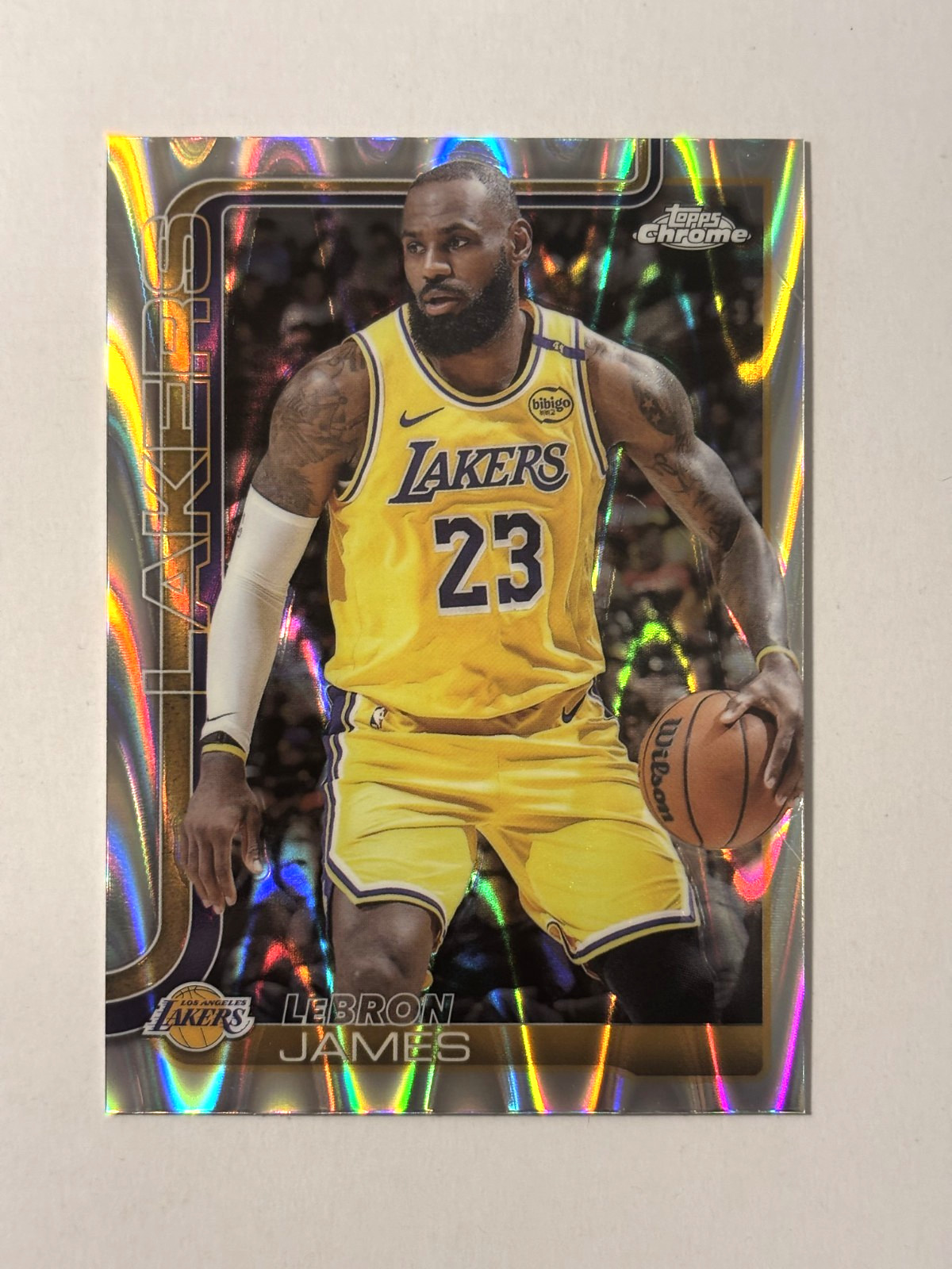 2025-26 Topps Chrome - LeBron James #127 RayWave Refractor Lakers