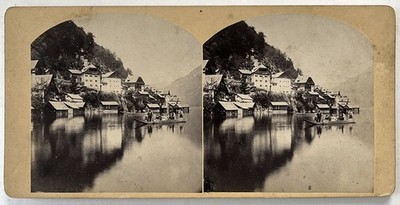 Original 1860s  Hallstatt, von Hardtmuth,Stereofotografie