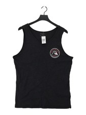 Quiksilver Men's T-Shirt XL Black 100% Cotton Basic
