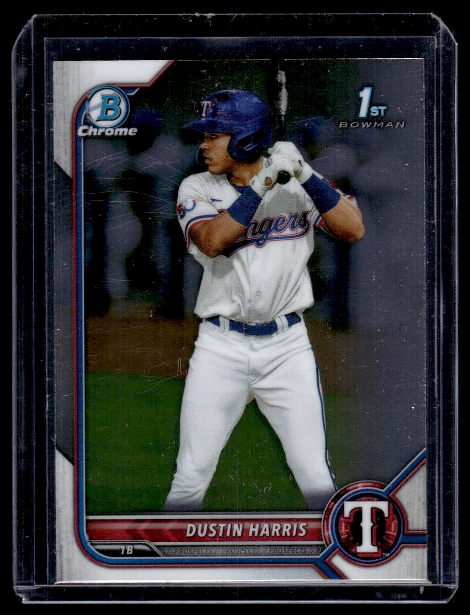 2022 Bowman Sapphire Edition Dustin Harris Texas Rangers #BCP-119